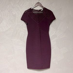 Calvin Klein body con dress, ribbed with see through elements.